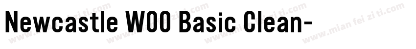 Newcastle W00 Basic Clean字体转换